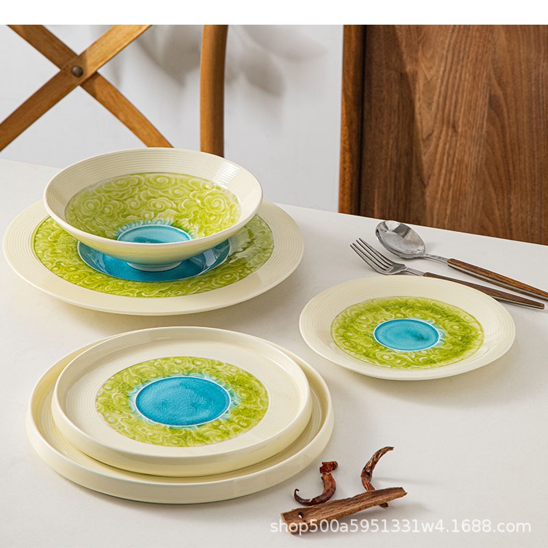 Home Cooking Restaurants - Ceramic Cooking Dishes Restaurant Circular Pasta