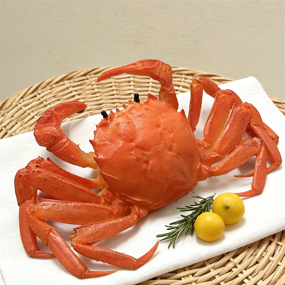 Home Cooking Shows - 15cm Plastic Red Cooked Blue Crab