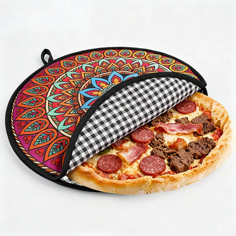 Tortilla Warmer Cloth - Portable Tortilla Warmer Pouch Round Reusable