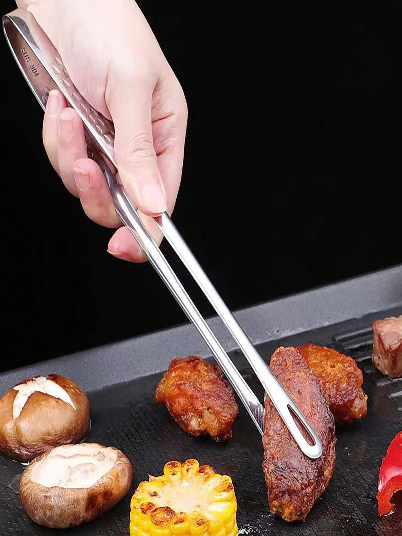 Home Cooking Restaurants - 1Pc Long Handle Non-slip Stainless Steel