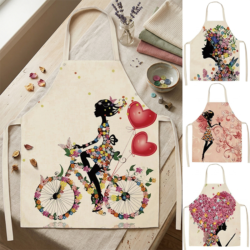 Women Kitchen Apron Floral Gir - огляд і ціна Home Cooking Supplies