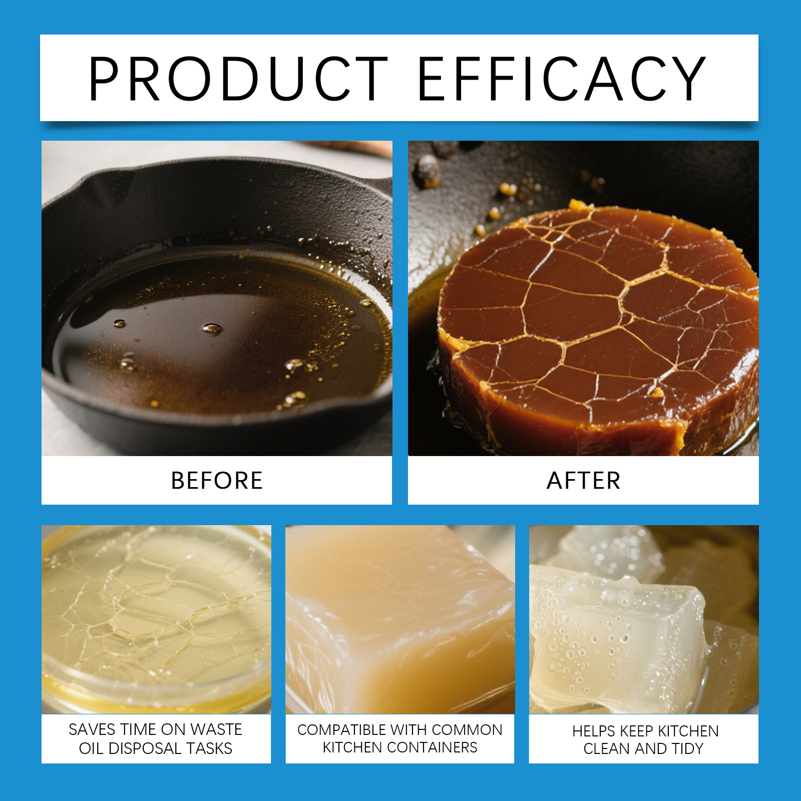 Practical Cooking Oil Solidifi - огляд і ціна Home Cooking Oil Disposal