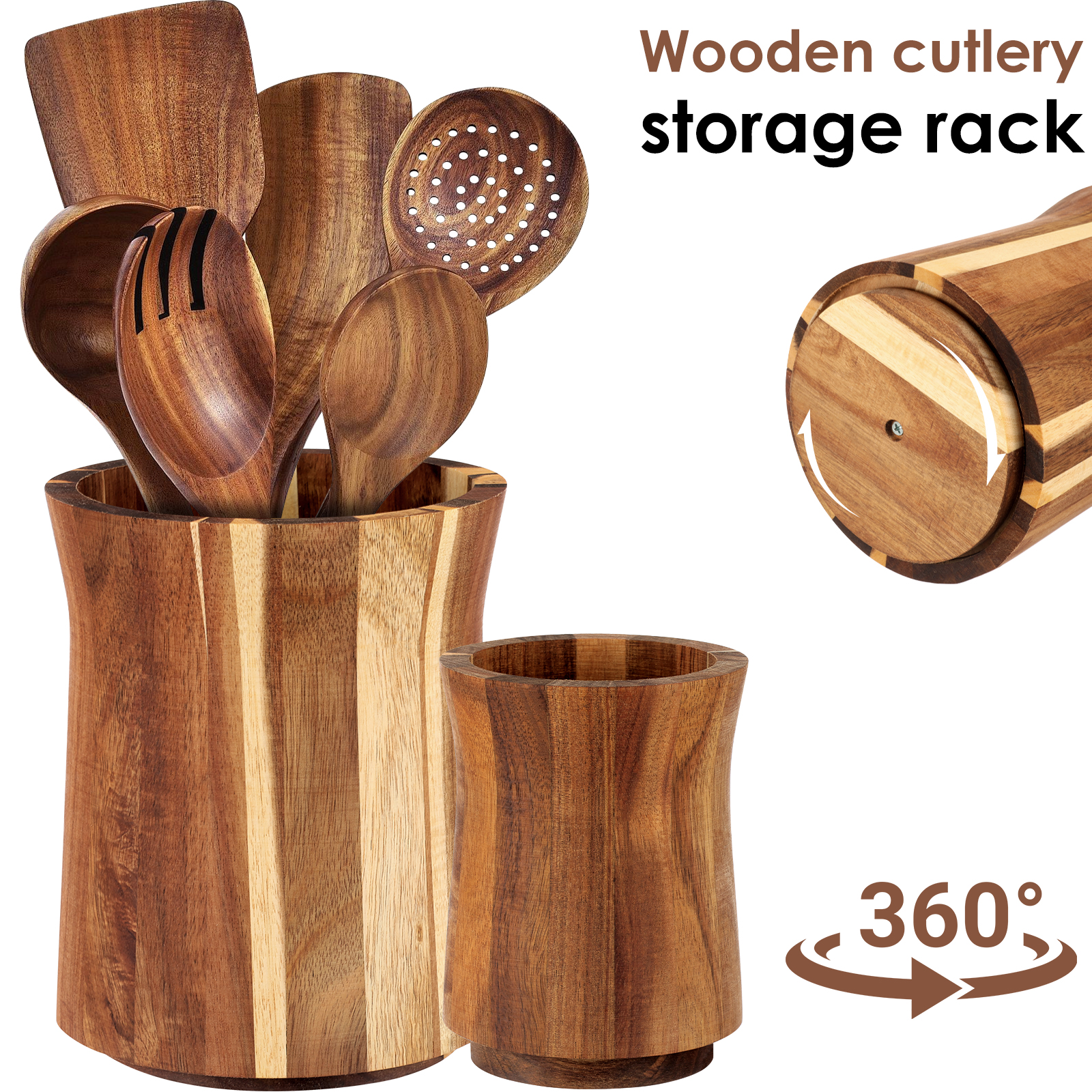 360° Rotating Utensil Holder W - огляд і ціна Home Cooking Supplies
