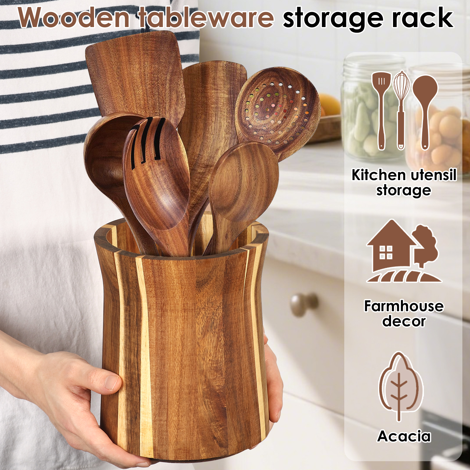 360° Rotating Utensil Holder W - огляд і ціна Home Cooking Supplies