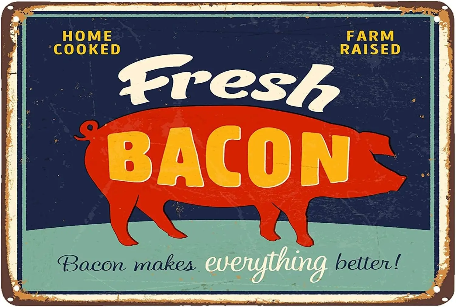 Bacon Tin Signs Dilicious Home - огляд і ціна Home Cooking In