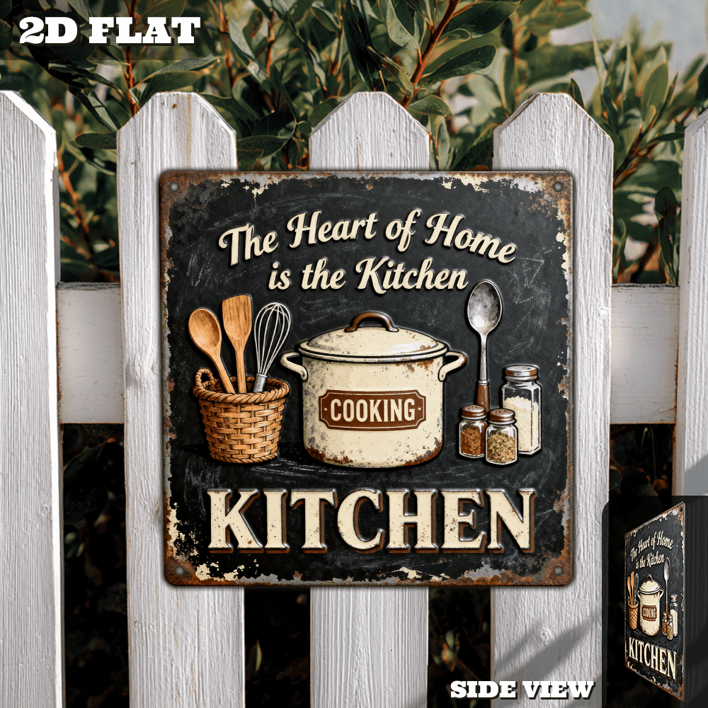 Vintage Metal Kitchen Wall Dec - огляд і ціна Home Cooking In