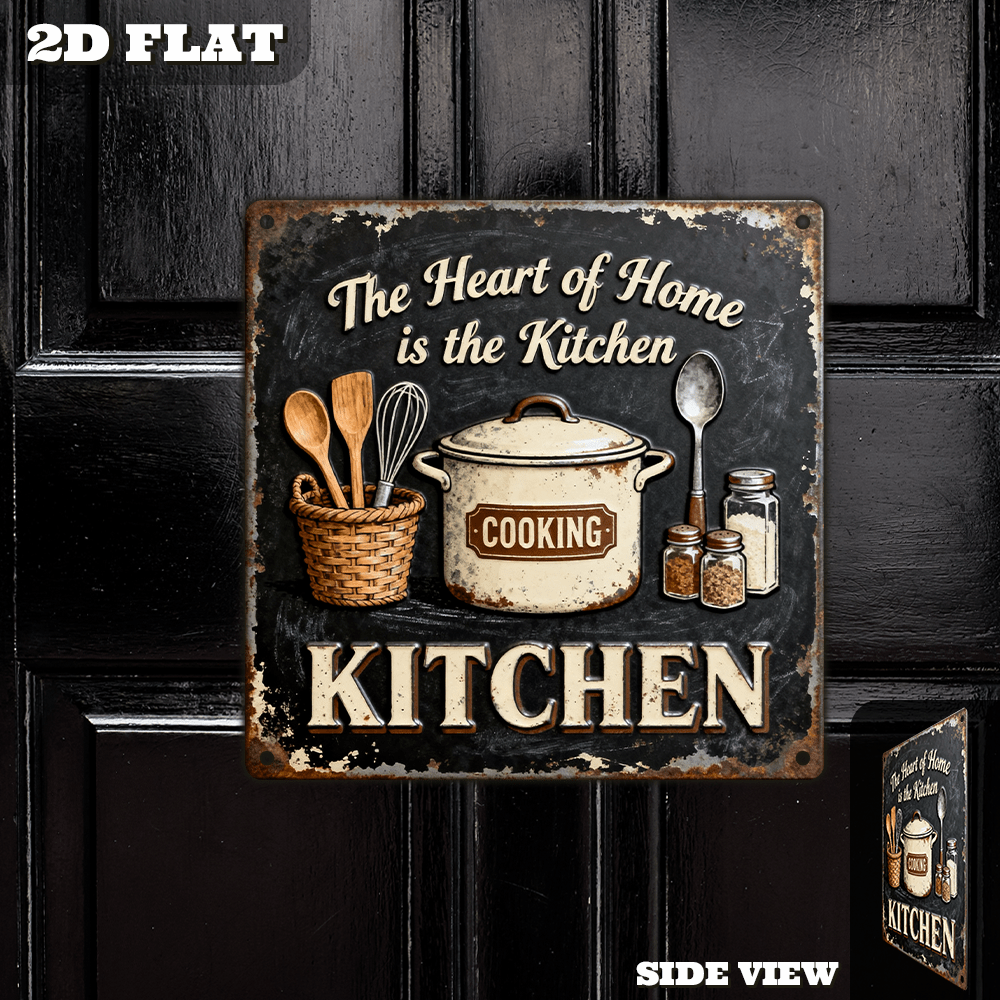 Vintage Metal Kitchen Wall Dec - огляд і ціна Home Cooking In