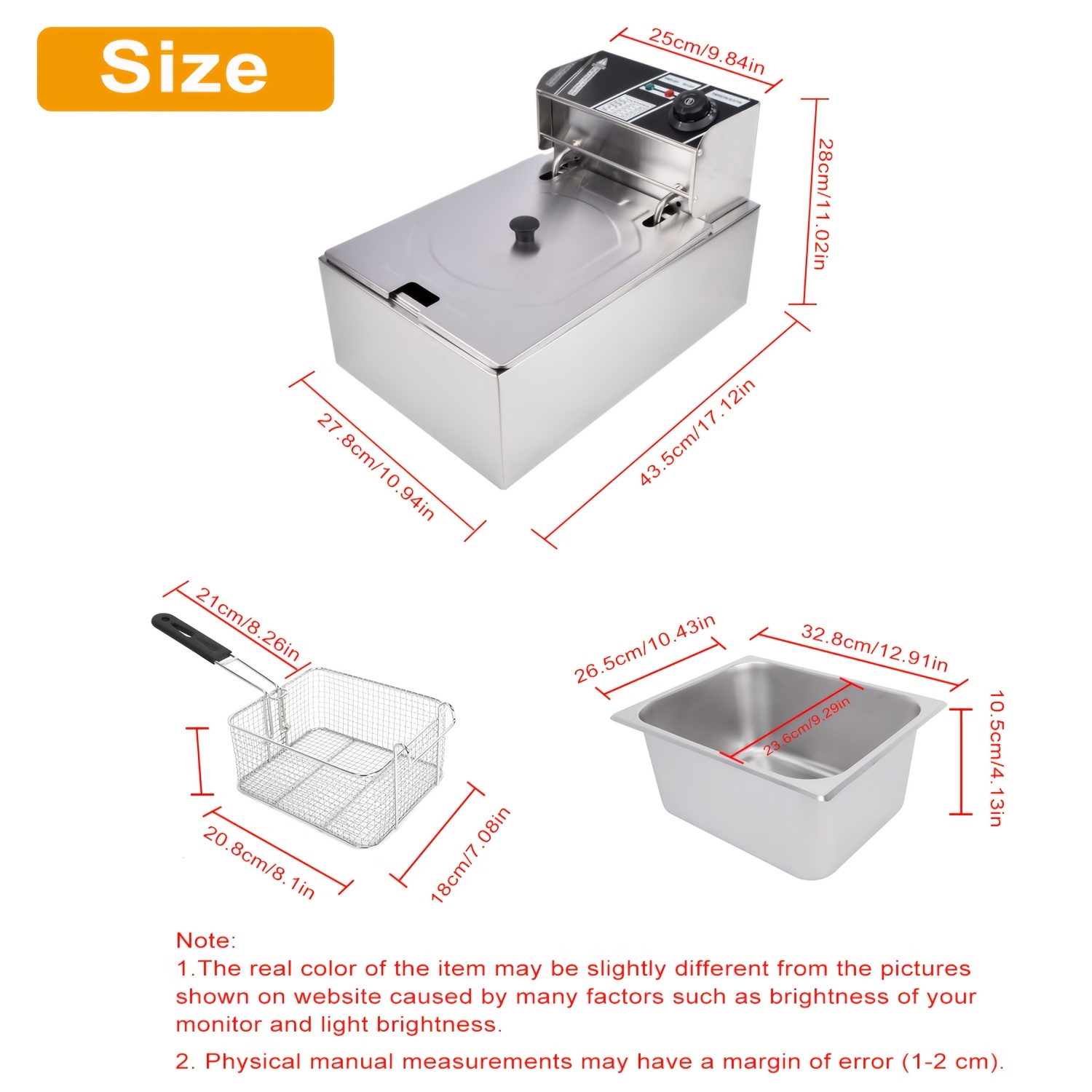 1.59gal Electric Deep Fryer, w - огляд і ціна Home Cooking Restaurants