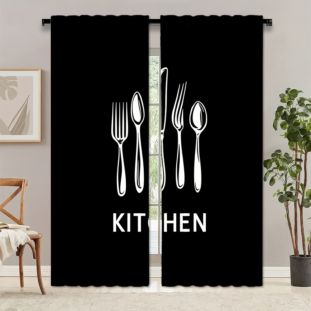 Kitchen Utensils Text Curtains - огляд і ціна Home Cooking Youtube