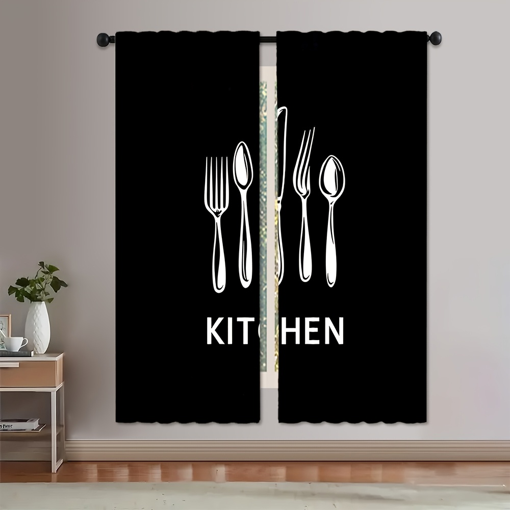 Kitchen Utensils Text Curtains - огляд і ціна Home Cooking Youtube