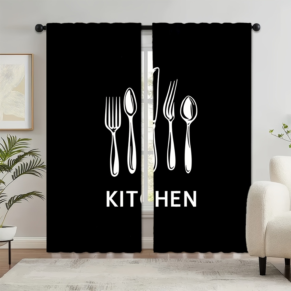 Kitchen Utensils Text Curtains - огляд і ціна Home Cooking Youtube