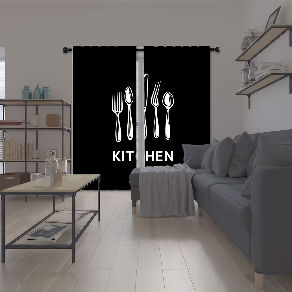 Kitchen Utensils Text Curtains - огляд і ціна Home Cooking Youtube