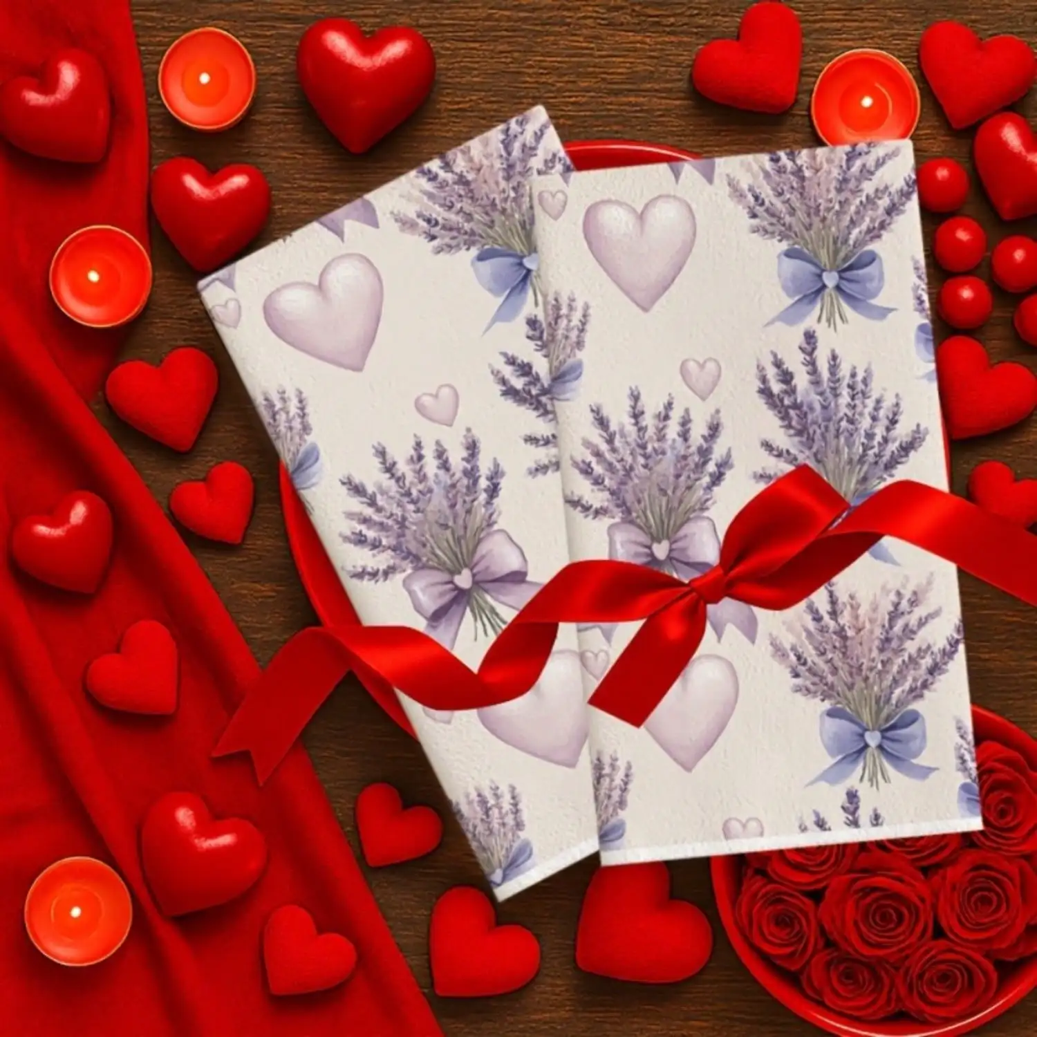 2pcs Valentine's Day Lavender  - огляд і ціна Home Cooking Supplies