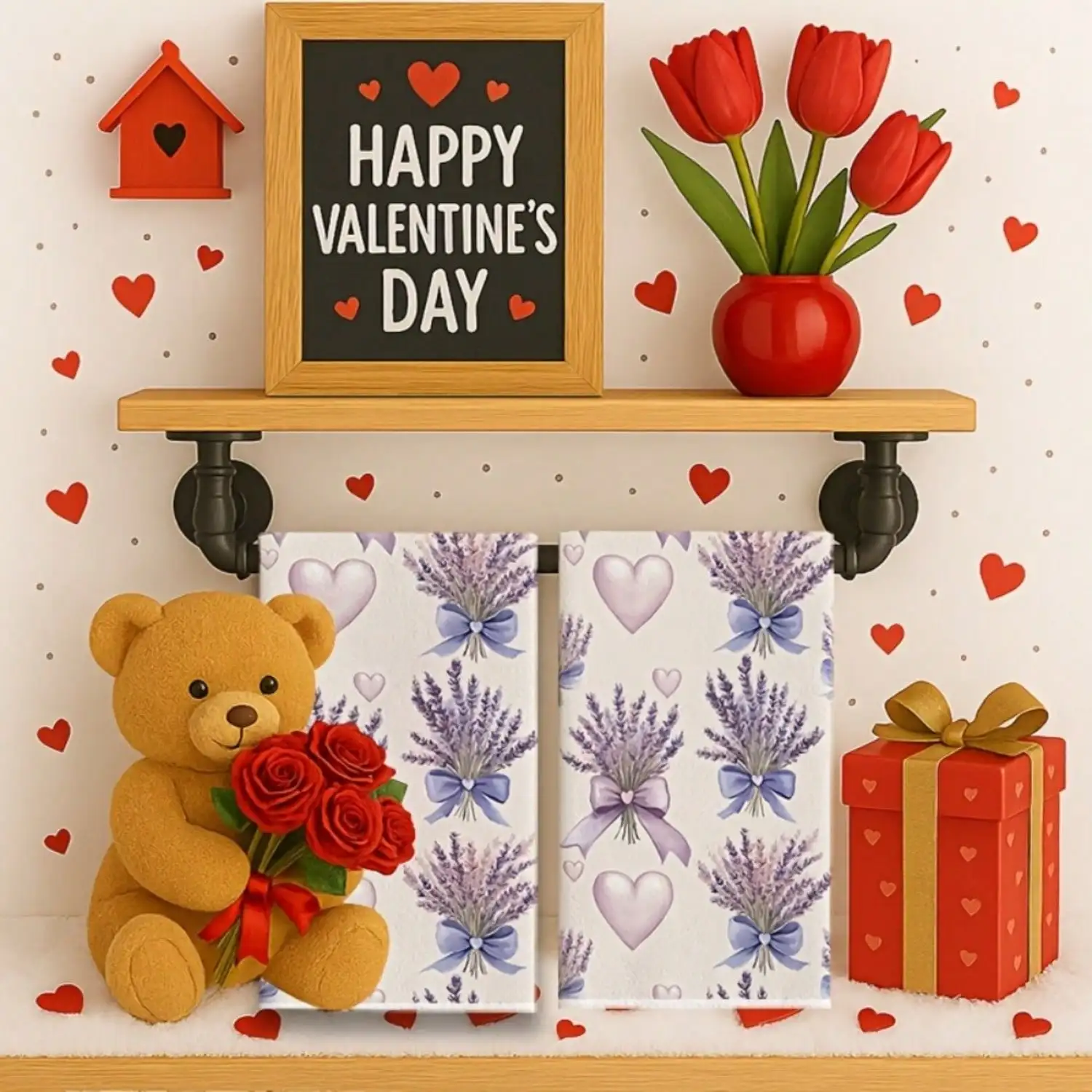 2pcs Valentine's Day Lavender  - огляд і ціна Home Cooking Supplies