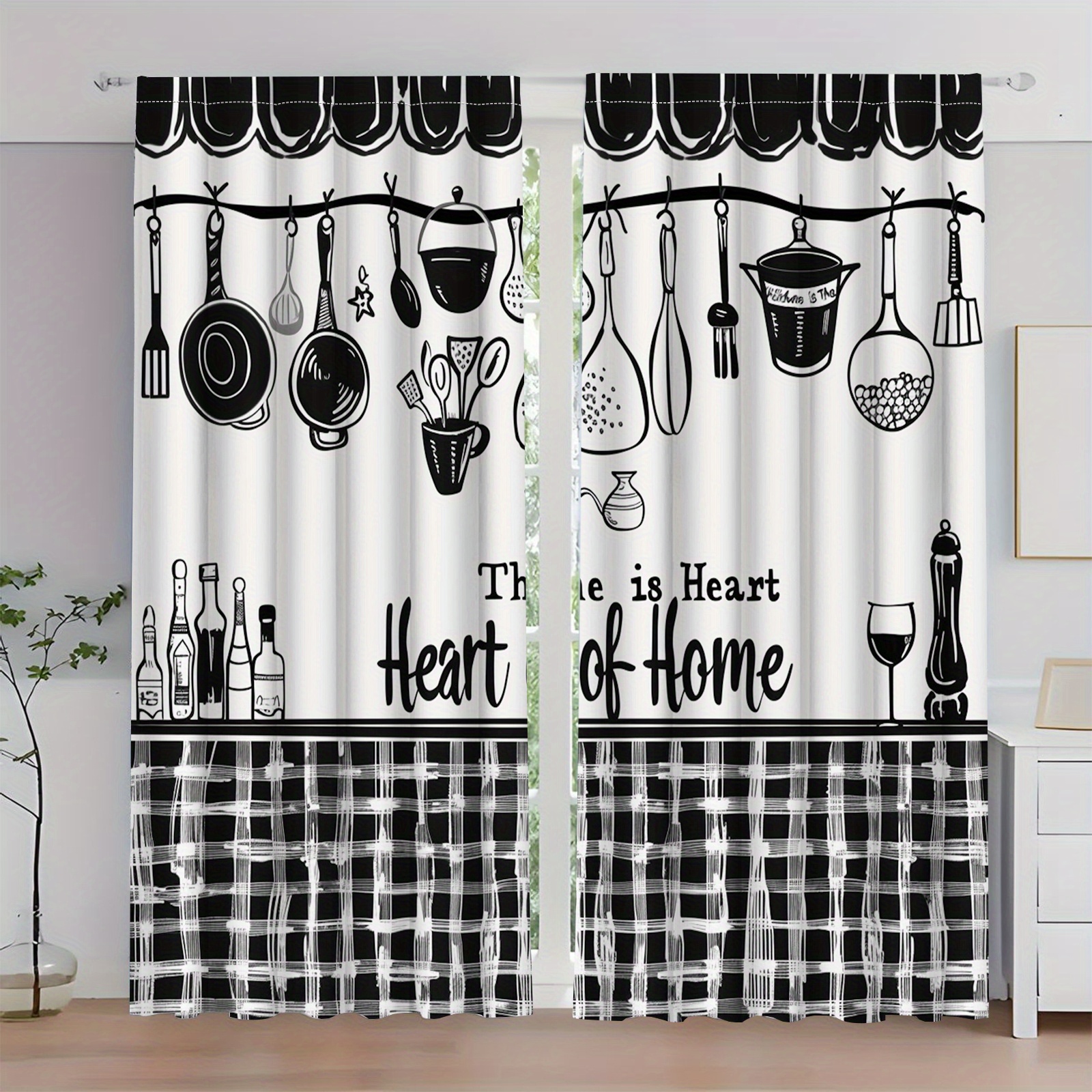 Kitchen Utensils Text Curtains - огляд і ціна Home Cooking Youtube