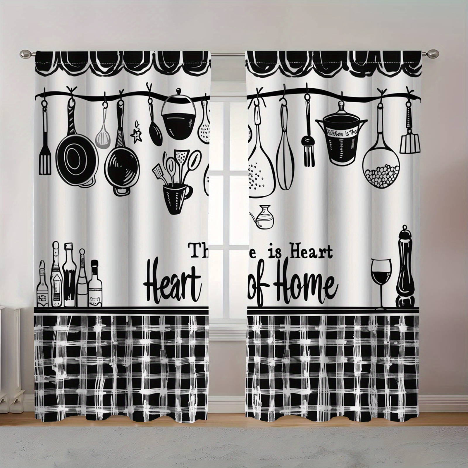 Kitchen Utensils Text Curtains - огляд і ціна Home Cooking Youtube