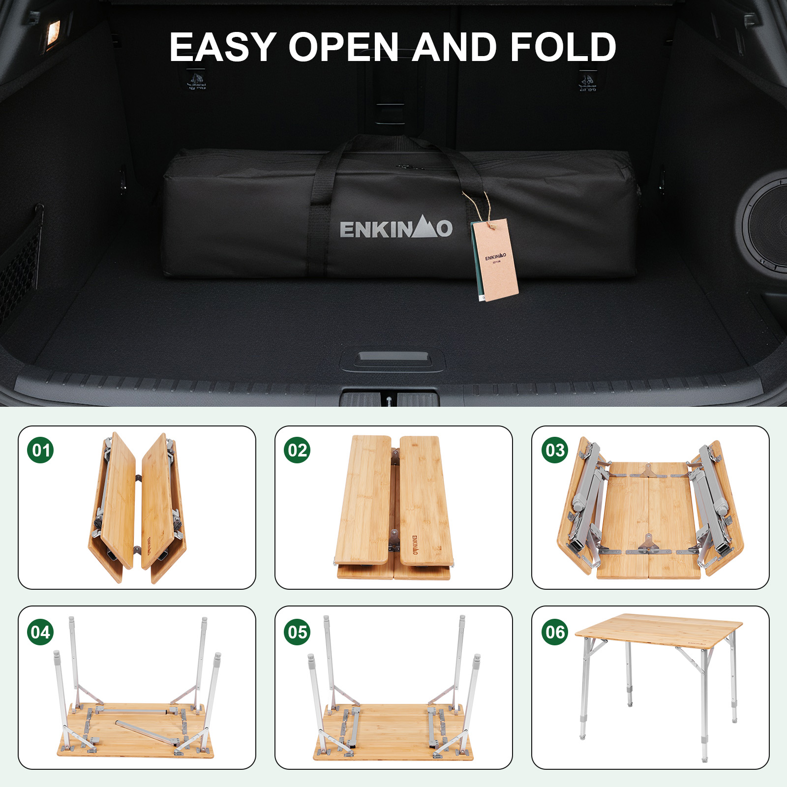 Adjustable Height Bamboo Foldi - огляд і ціна Home Cooking Restaurants