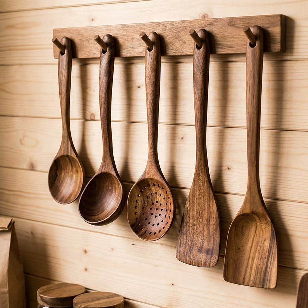 Natural Bamboo Cooking Tools 5 - огляд і ціна Home Cooking Restaurants